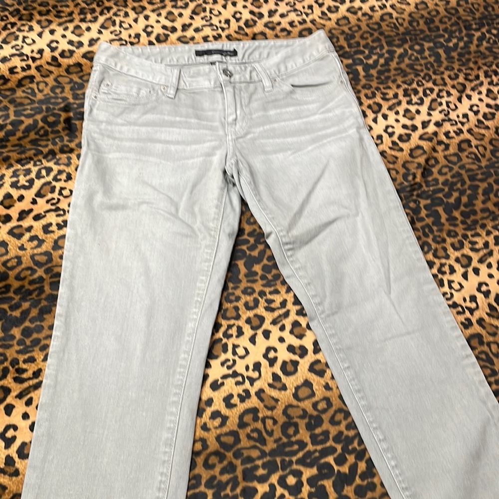 greenish/ grayish Calvin Klein Capri jeans with detail back pockets NH7